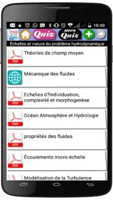 Cours de Mécanique des Fluides android App screenshot 1